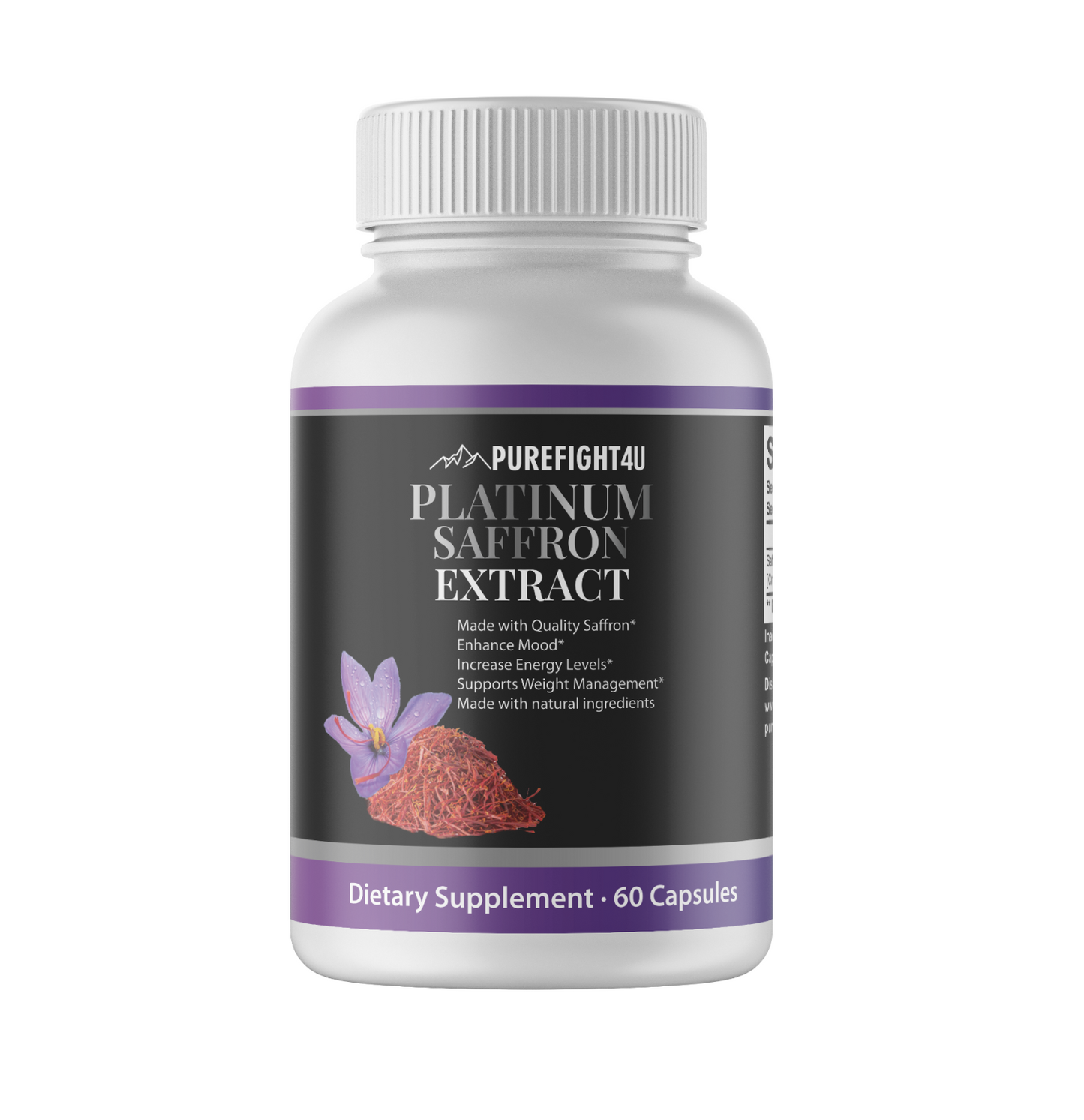 Platinum Saffron Extract - 2 Bottles 120 Capsules