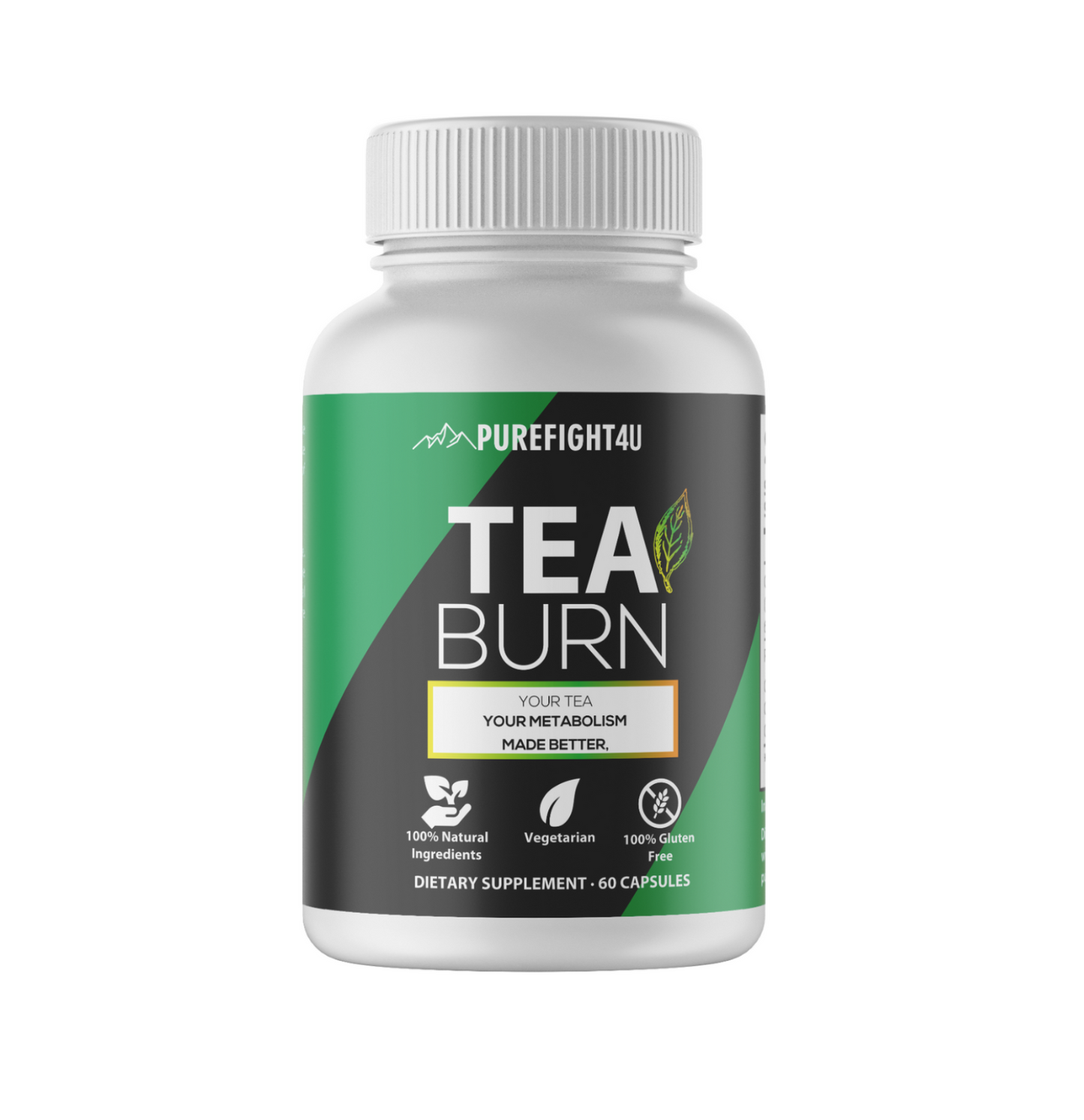 Tea Burn Dietary Supplement 10 Bottles 600 Capsules