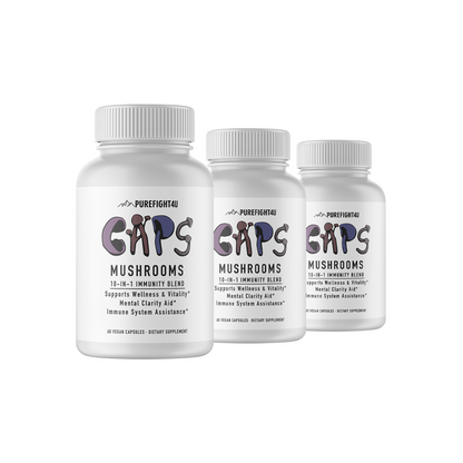 CAPS Mushroom 10-in-1 Immunity Blend 3 Bottles 180 Capsules