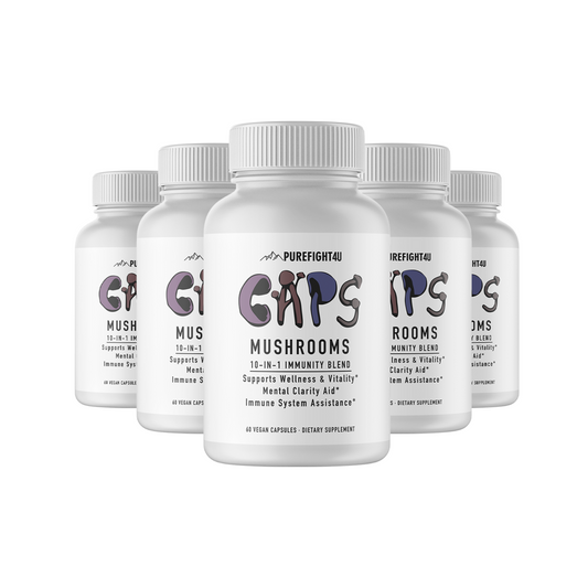 CAPS Mushroom 10-in-1 Immunity Blend 5 Bottles 300 Capsules