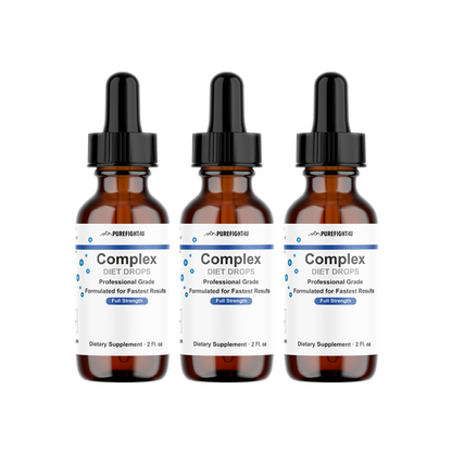 Complex Diet Drops – Natural Weight Management Drops Unisex 2 oz - 3 Bottles