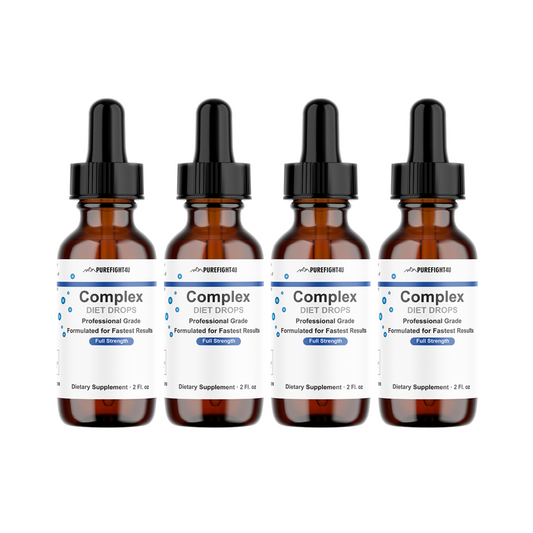 Complex Diet Drops – Natural Weight Management Drops Unisex 2 oz - 4 Bottles