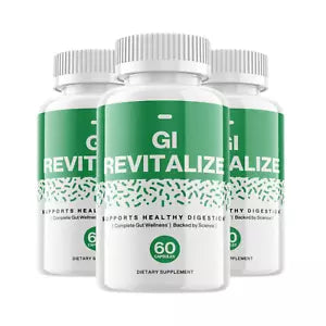 3-Pack GI Revitalize Supports Digestive Health Supplement - 180 Capsules