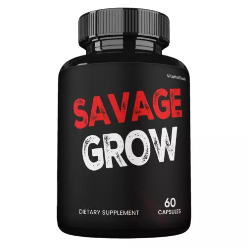 Savage Grow Capsules, Maximum Strength Supplement , Made in USA  (2 Pack)