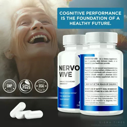 Nervovive Nerve Relief Pills to Support Mobility &amp; Reduce Nerve Aches 60ct