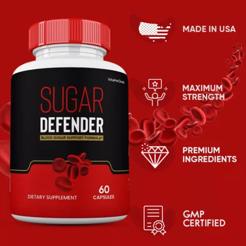 Sugar Defender Pills, Official Sugar Defender 24 Max Strength (5 Pack)