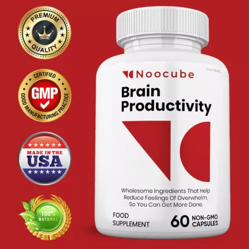 (5 pack) Noocube Brain Productivity Pills, Cognitive &amp; Memory, Premium Formula