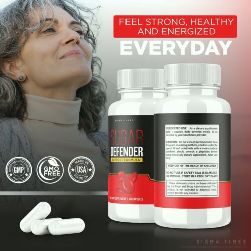 Sugar Defender Pills to Support Healthy Blood Sugar Levels 60ct