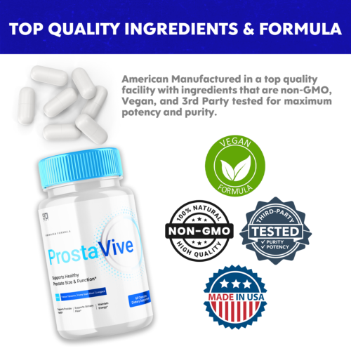 Prosta Vive Supplements for Men - Enhanced Wellness and Vitality (2 Pack)