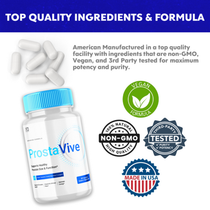 Prosta Vive Supplements for Men - Enhanced Wellness and Vitality (2 Pack)