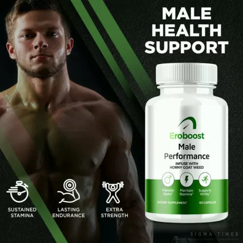 Eroboost Advanced Male Health Pills to Support Healthy Circulation 60ct