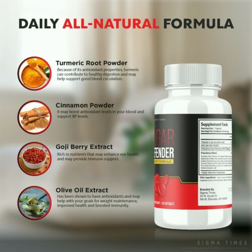 Sugar Defender Pills to Support Healthy Blood Sugar Levels 60ct