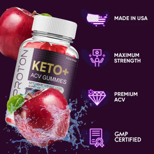 Proton Keto ACV gummies, Proton Gummies Maximum Strength Official (2 Pack)