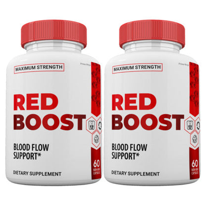 Red Boost Blood Flow Support Pills, RedBoost Capsules for Men and Women (2 Pack)