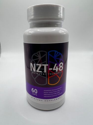 NZT-48 Brain Booster, Focus, Memory, Function, Clarity- 60 Capsules