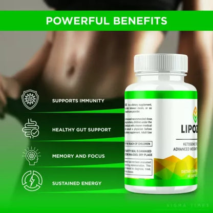 Lipozem Advanced Dietary Pills to Support Weight Loss and Gut Health 60ct