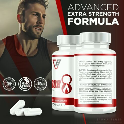 Vigor 8 Advanced Male Health Pills to Improve Stamina and Endurance 60ct