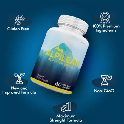 (5 Pack) Alpilean Pills, Advanced Formula Supplement, Original Maximum Strength