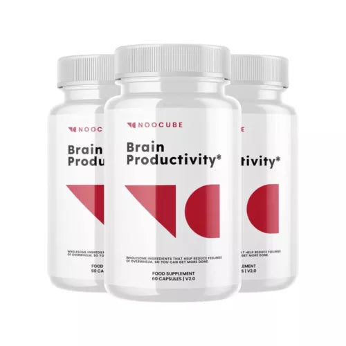 3-Pack Noocube Brain Productivity Pills, Cognitive &amp; Memory Support-180 Capsules