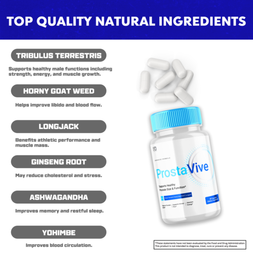 Prosta Vive Supplements for Men - Enhanced Wellness and Vitality (2 Pack)