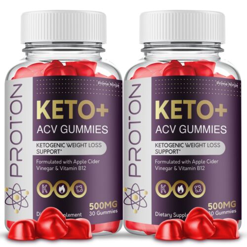 Proton Keto ACV gummies, Proton Gummies Maximum Strength Official (2 Pack)