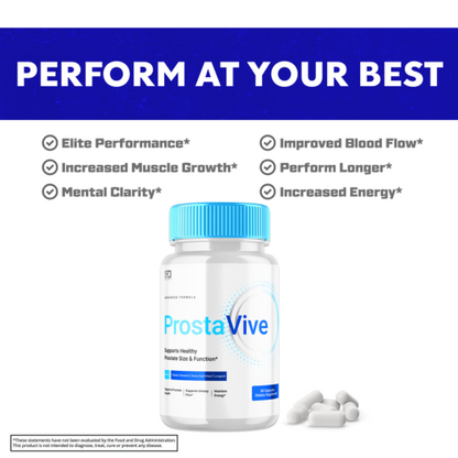 Prosta Vive Supplements for Men - Enhanced Wellness and Vitality (2 Pack)