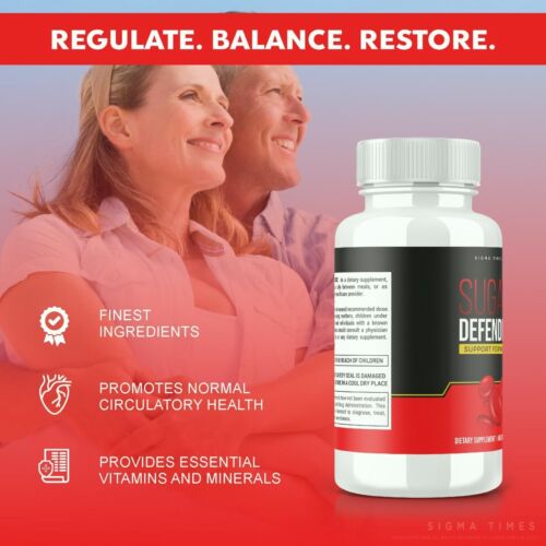 Sugar Defender Pills to Support Healthy Blood Sugar Levels 60ct