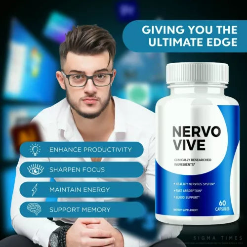 Nervovive Nerve Relief Pills to Support Mobility &amp; Reduce Nerve Aches 60ct