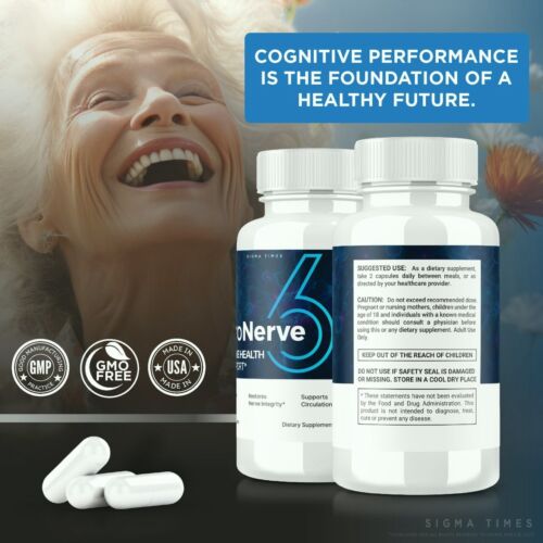 ProNerve 6 Nerve Health Supplement to Support Nerve Functions &amp; Relief 60ct