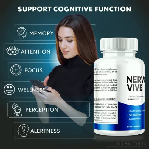 Nervovive Nerve Relief Pills to Support Mobility &amp; Reduce Nerve Aches 60ct